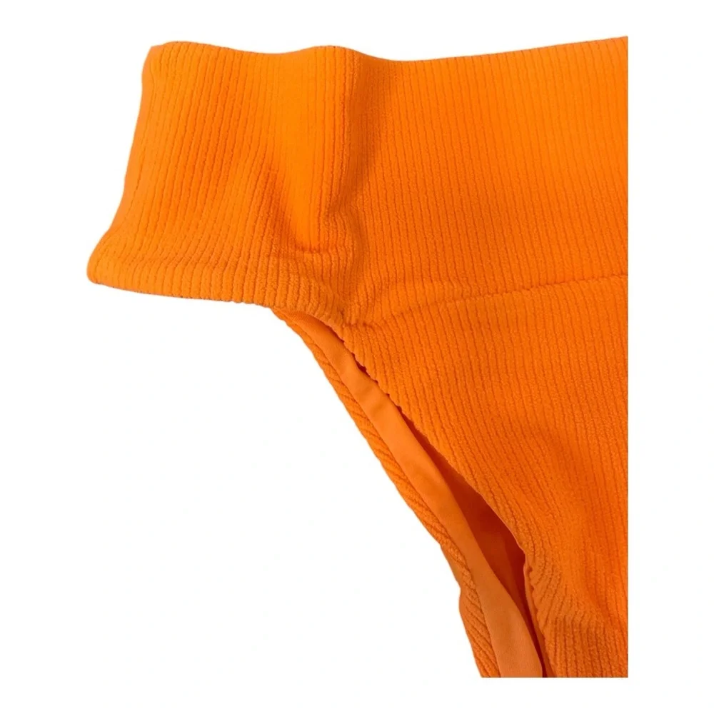 FP‎ x Toast Swim Signature Banded Waist Bikini Bottom in Nectarine Rib S NWT - Picture 3 of 8